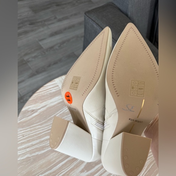 Dolce Vita|Boho Ivory Pointy tall Ankle Boots,Nello fashion boot•••NWT,Size 11 - Picture 8 of 10